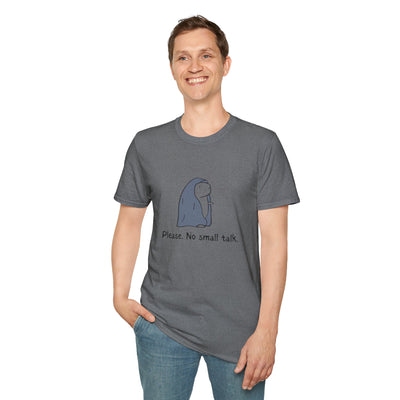 Funny Introvert Tee - "Please.  No Small Talk." Capybara Shirt