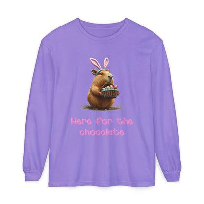 Here for the Chocolate - Unisex Long Sleeve T-Shirt (ADULTS)