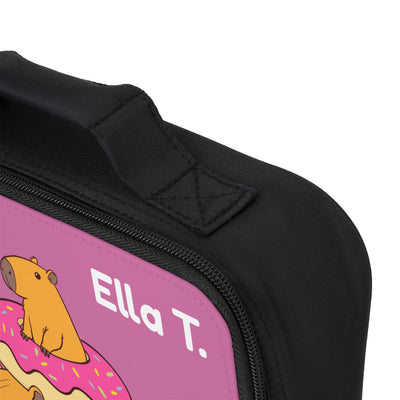 Personalized Capybara Donut Lunchbox for Kids