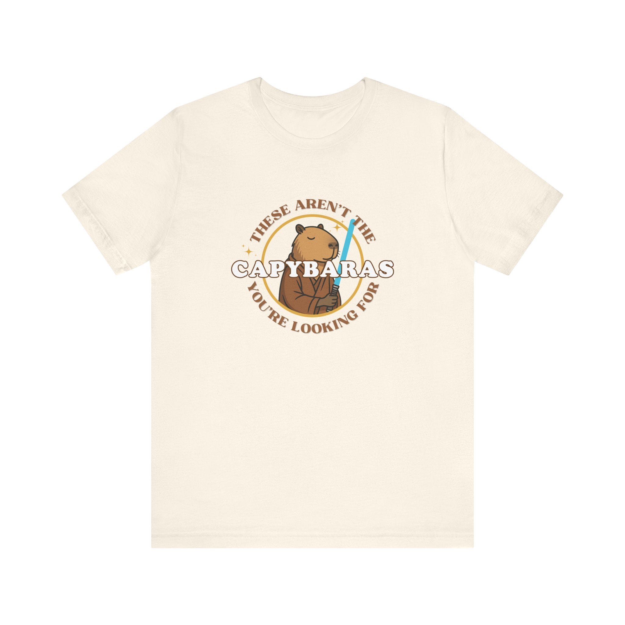 Star Wars Parody Shirt – These Aren’t the Capybaras You’re Looking For – Obi-Wan Capybara – Funny Nerd Gift - Unisex Adult Tee