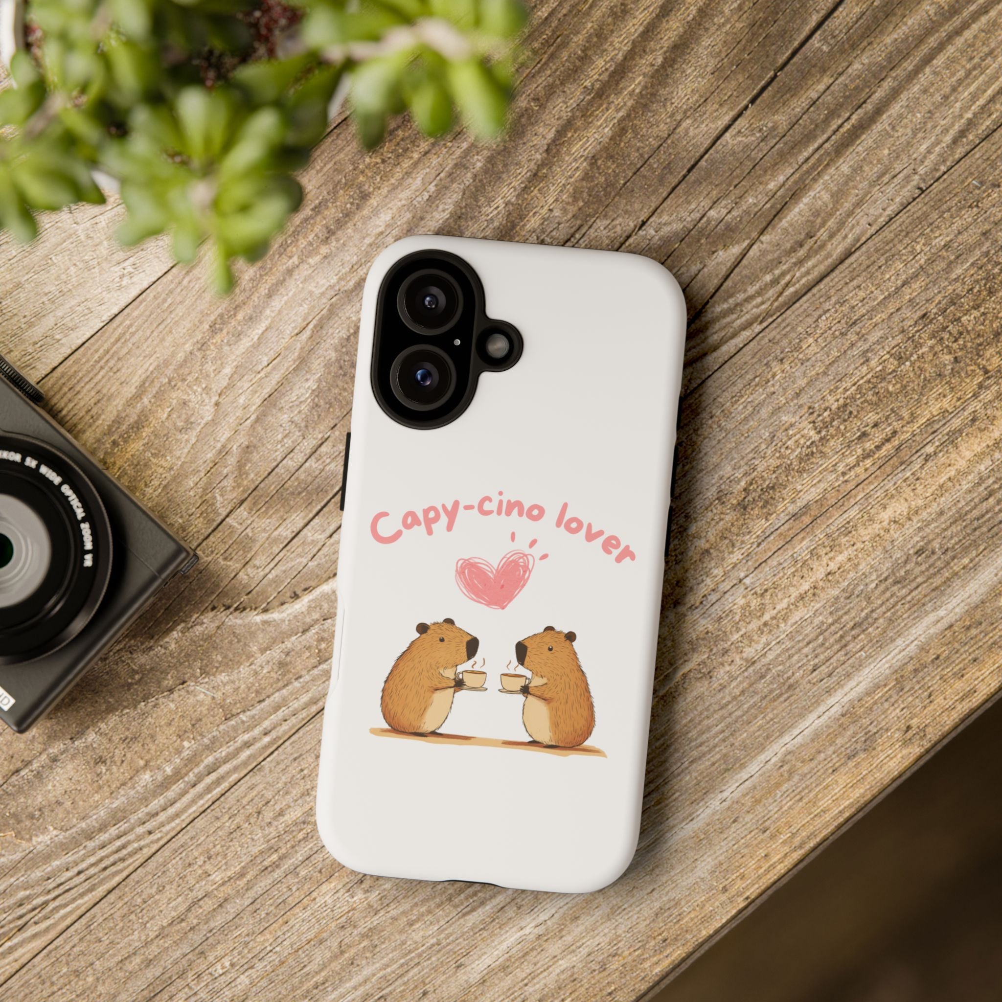 Cute Capybara Phone Case  (Capy-cino Lover Series)