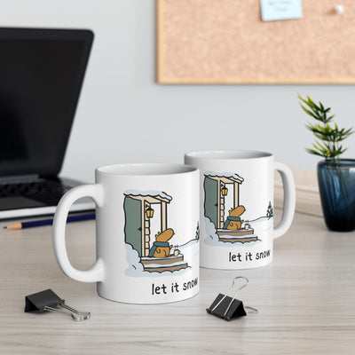 Let it Snow Capybara Coffee Mug