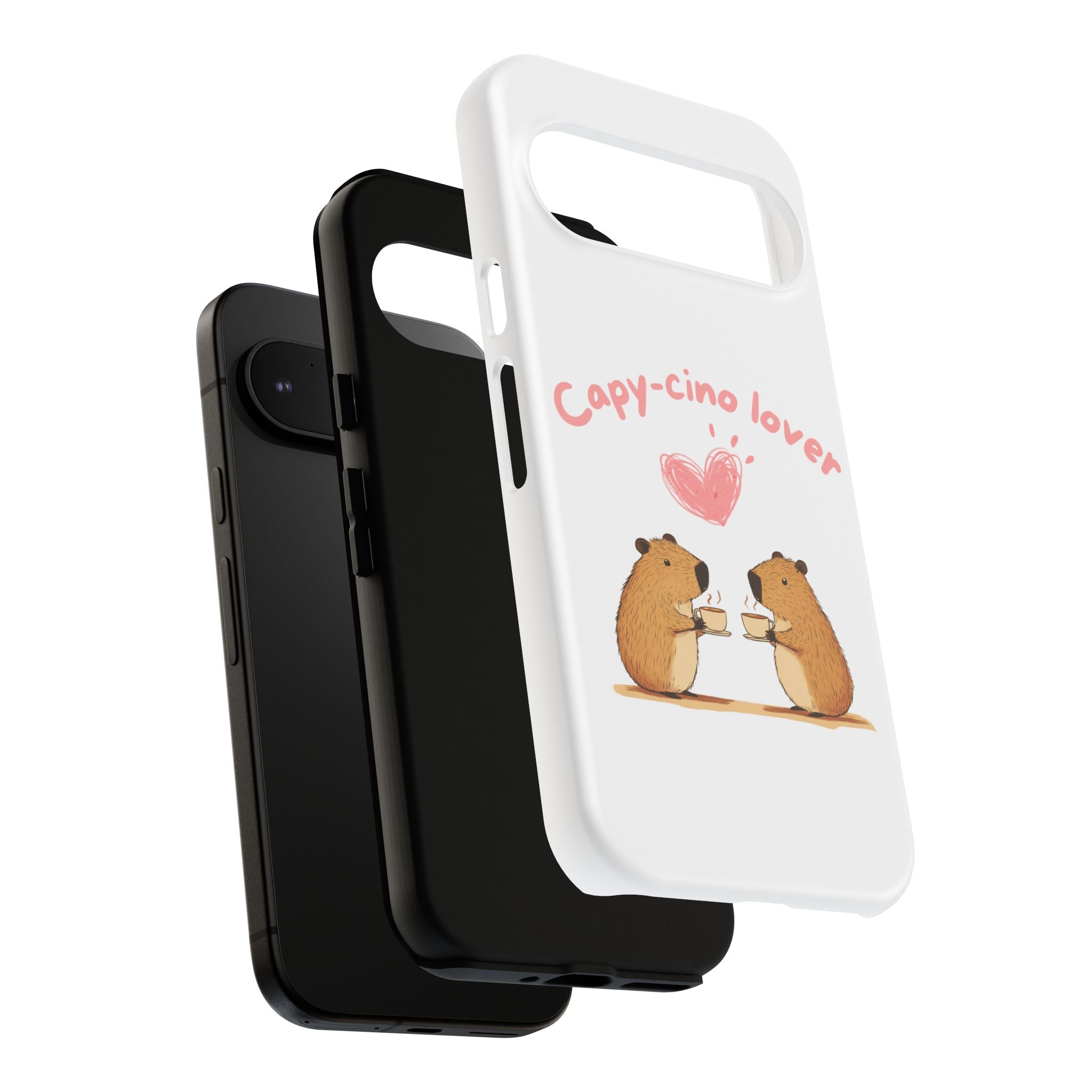 Cute Capybara Phone Case  (Capy-cino Lover Series)