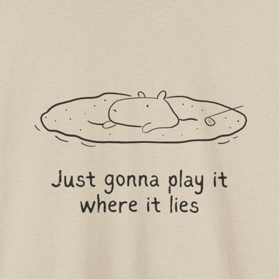 Just Gonna Play It Where It Lies – Funny Capybara Golf Heavy Tee
