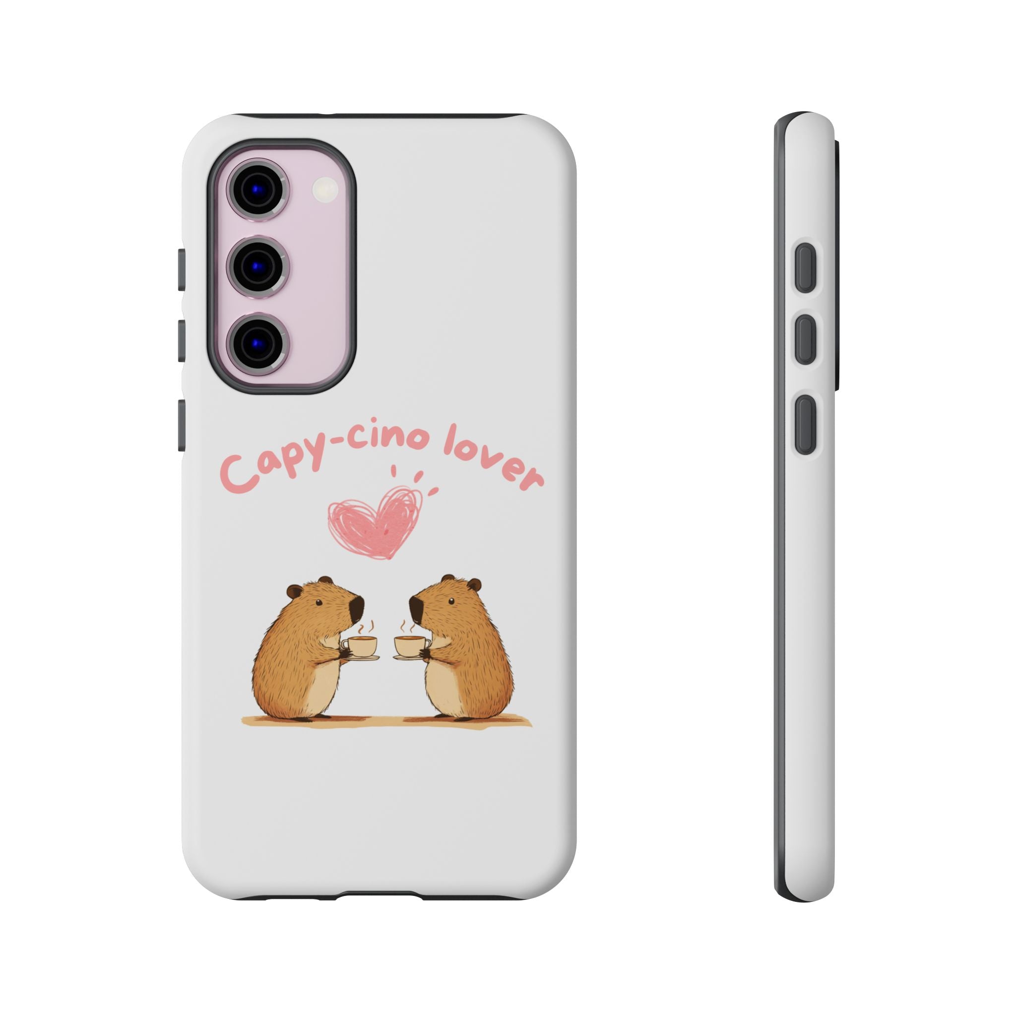 Cute Capybara Phone Case  (Capy-cino Lover Series)