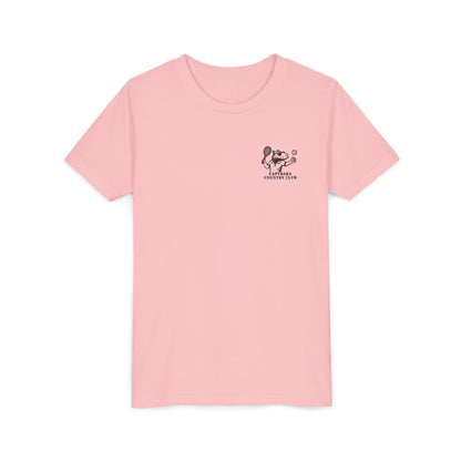 Kids Tennis Shirt – Funny Capybara Line Judge Tee – Double Sided Tee