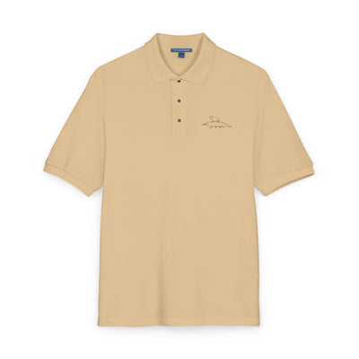 Funny Golf Polo Shirt – Embroidered Capybara & Alligator Golf Shirt