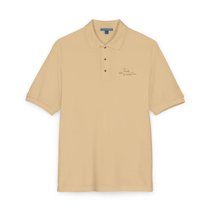 Funny Golf Polo Shirt – Embroidered Capybara & Alligator Golf Shirt