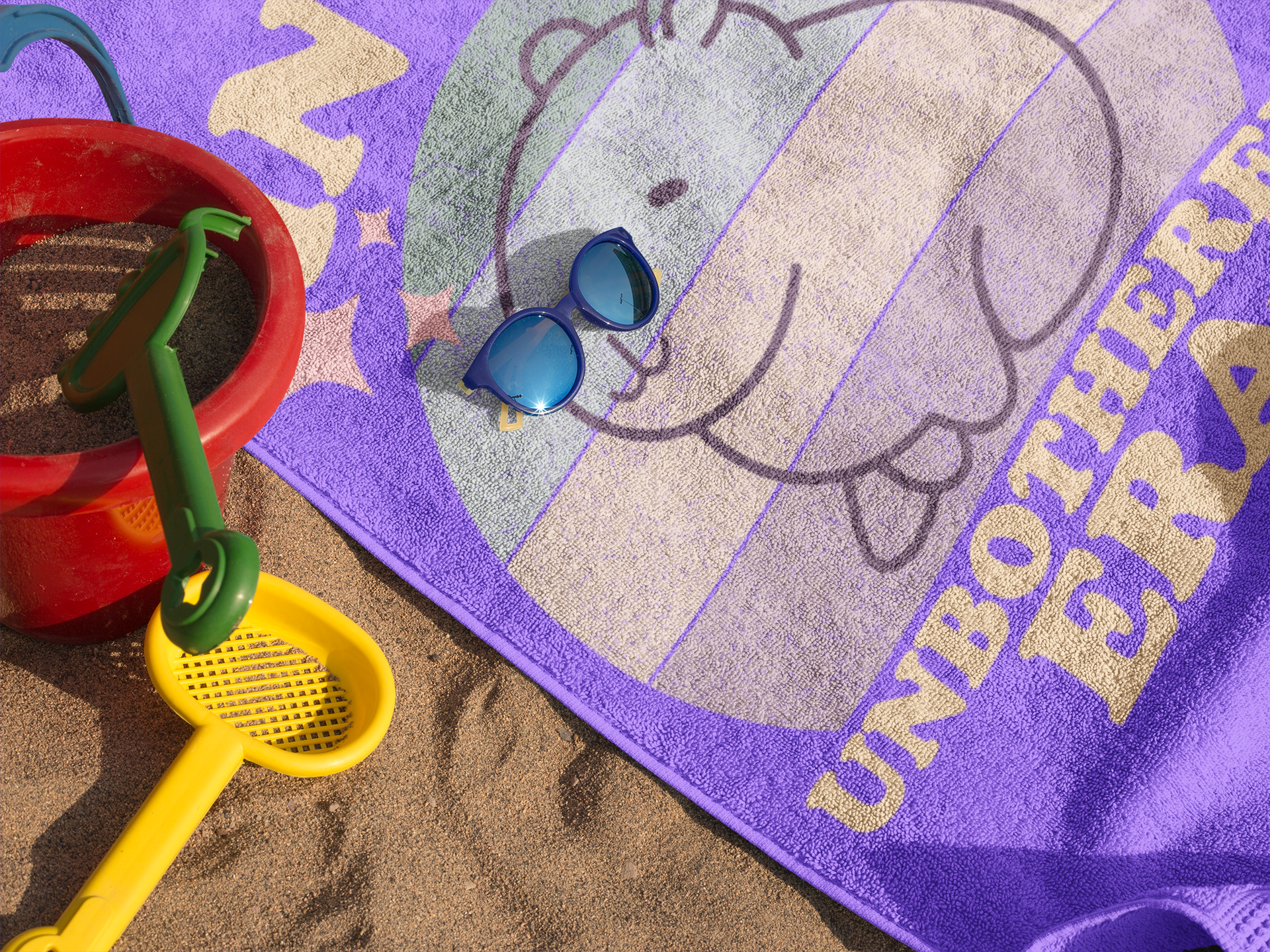 In my Unbothered Era Capybara Oversized Beach Towel