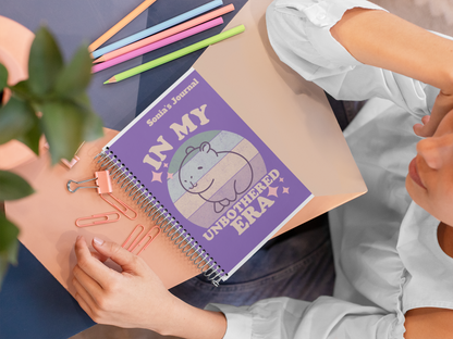 In My Unbothered Era Personalized Notebook | Pastel Kawaii Aesthetic Journal by Capy Life