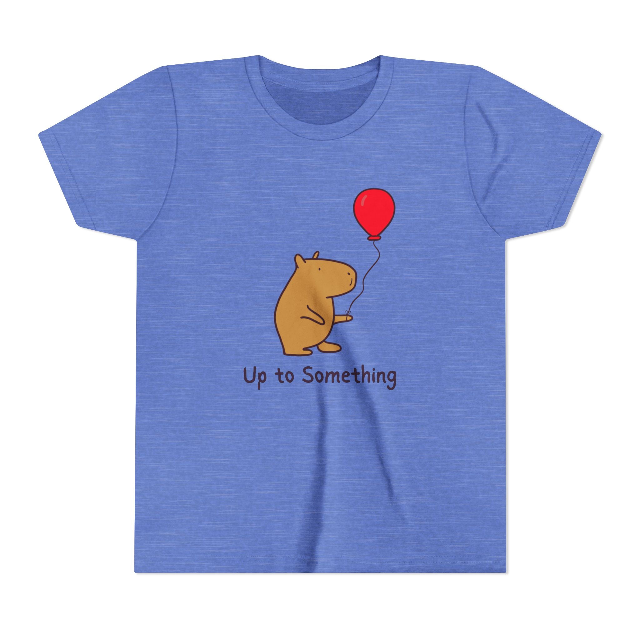 Funny Kids T-Shirt – “Up to Something” Capybara Shirt