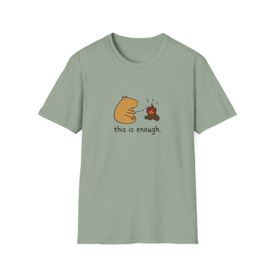 “This Is Enough” Capybara Campfire Softstyle Tee