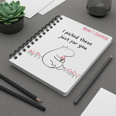 Personalized Gift Journal – Cute Capybara Notebook “I Picked These Just for You”