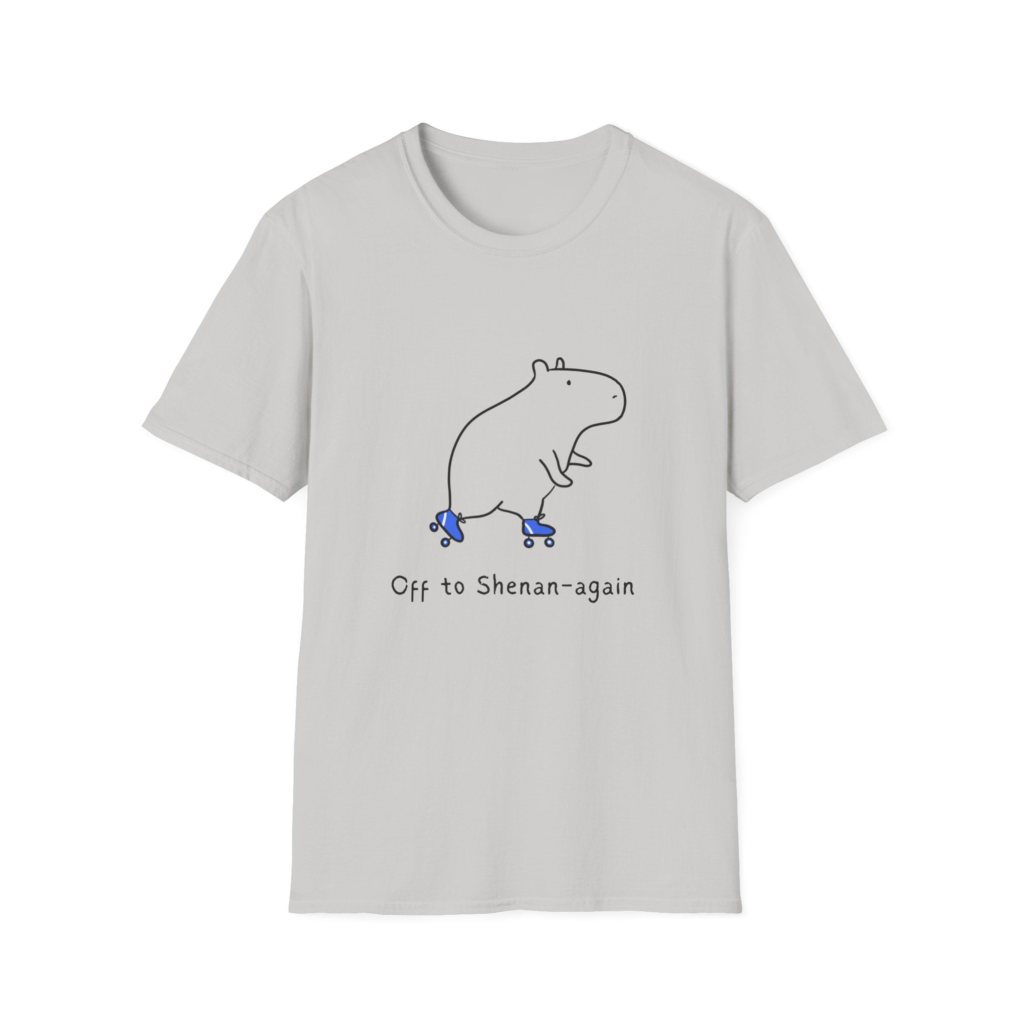 "Off to Shenan-again" Capybara Funny Adult Tee
