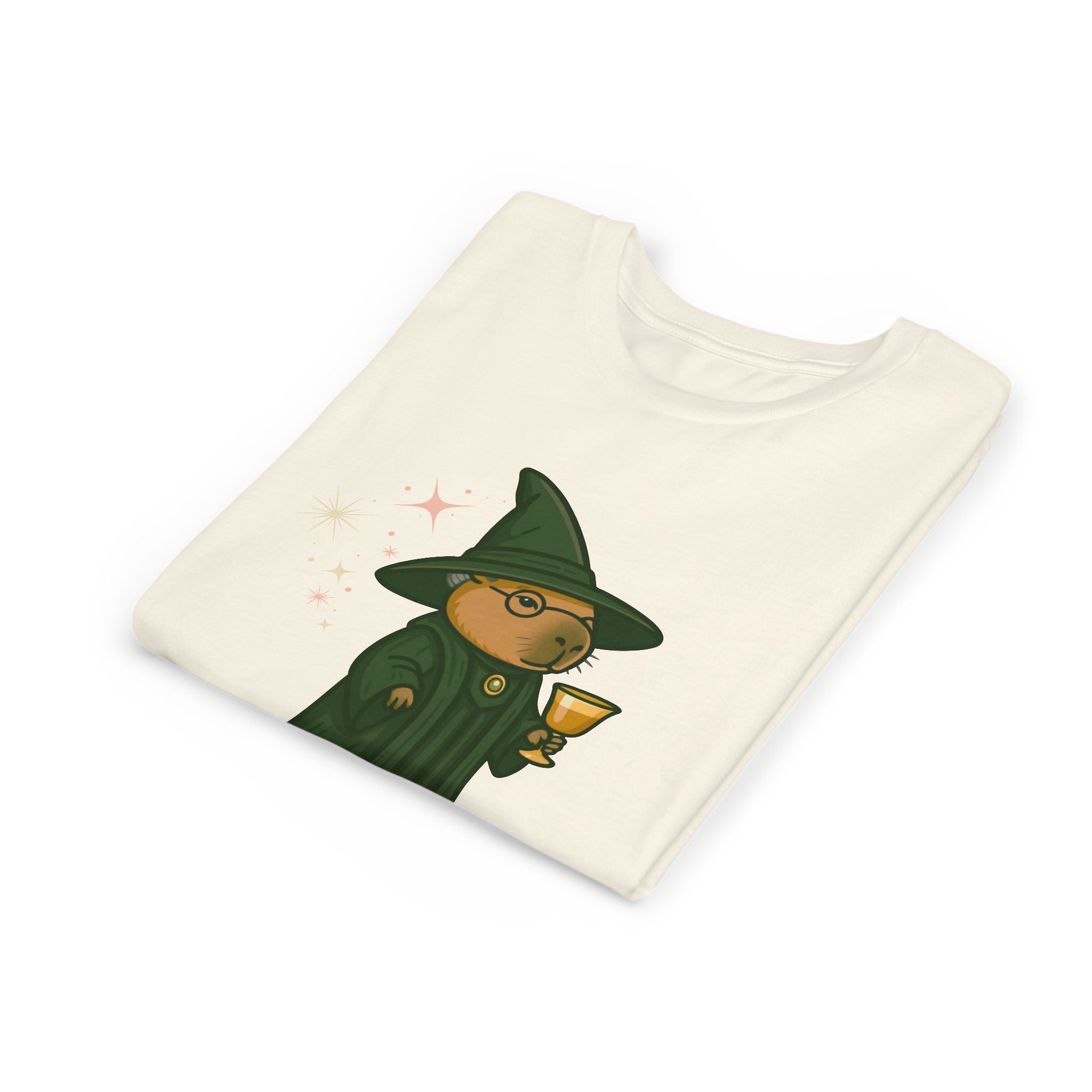 Whimsical Youth Tee - Capybara Professor McGonagall Shirt, Capybara School of Witchcraft & Wizardry, Funny Harry Potter Parody | Magical Fandom Gift |  Unisex Tee