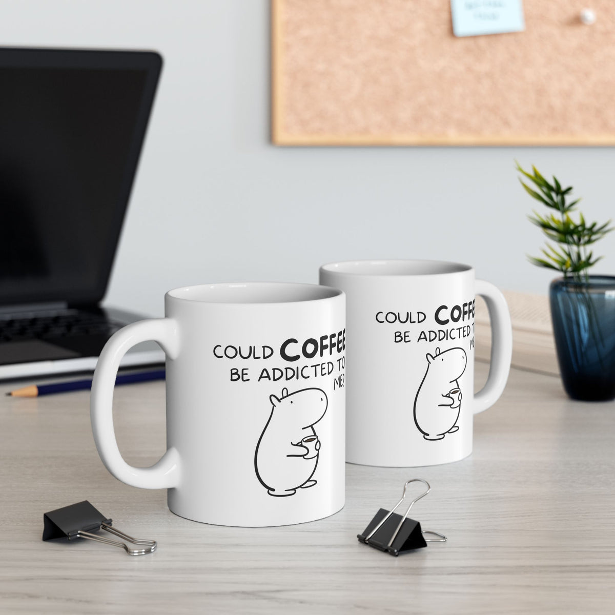 Could Coffee Be Addicted to Me? | Funny Capybara Coffee Mug