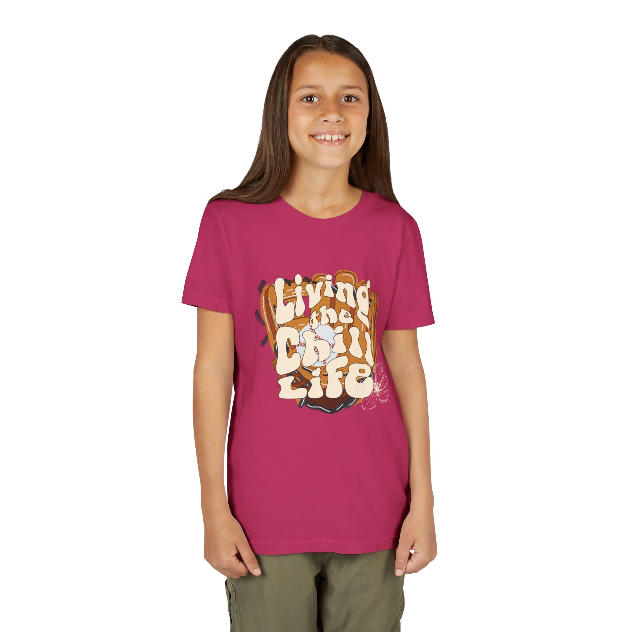 Living the Chill Life Baseball/Softball Glove - Unisex Youth Tee