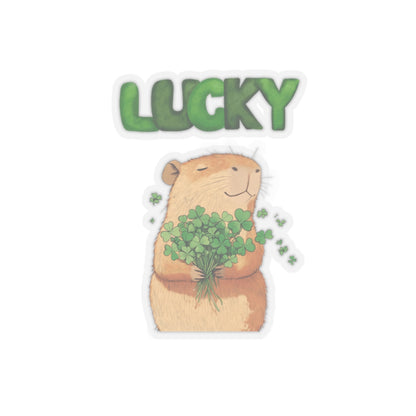 Lucky Capybara Sticker