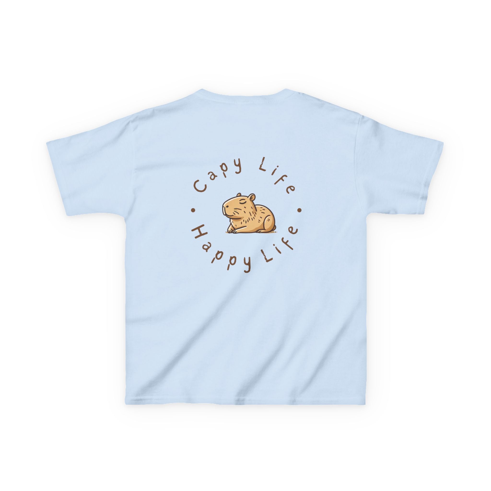 Kids Capybara Life Tee - Happy Life Graphic T-Shirt for Children