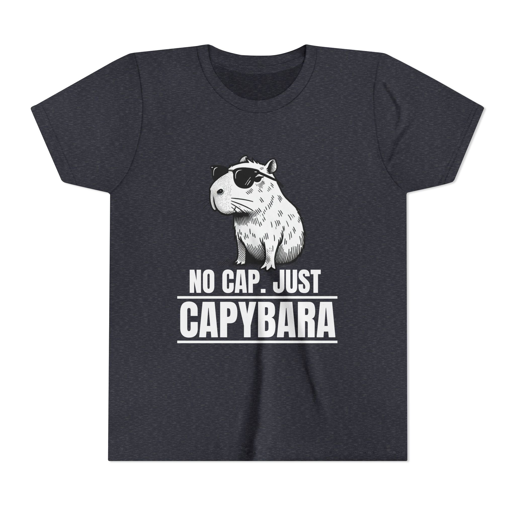 No Cap.  Just Capybara - Unisex Youth Tee