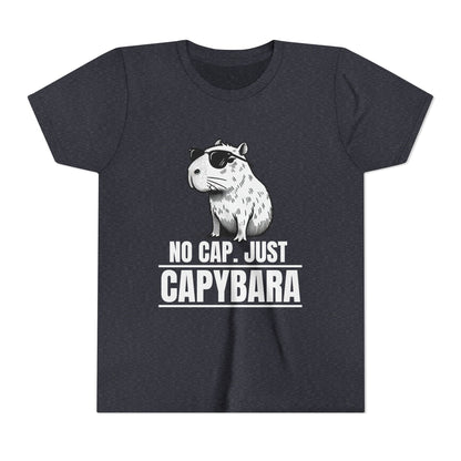 No Cap.  Just Capybara - Unisex Youth Tee
