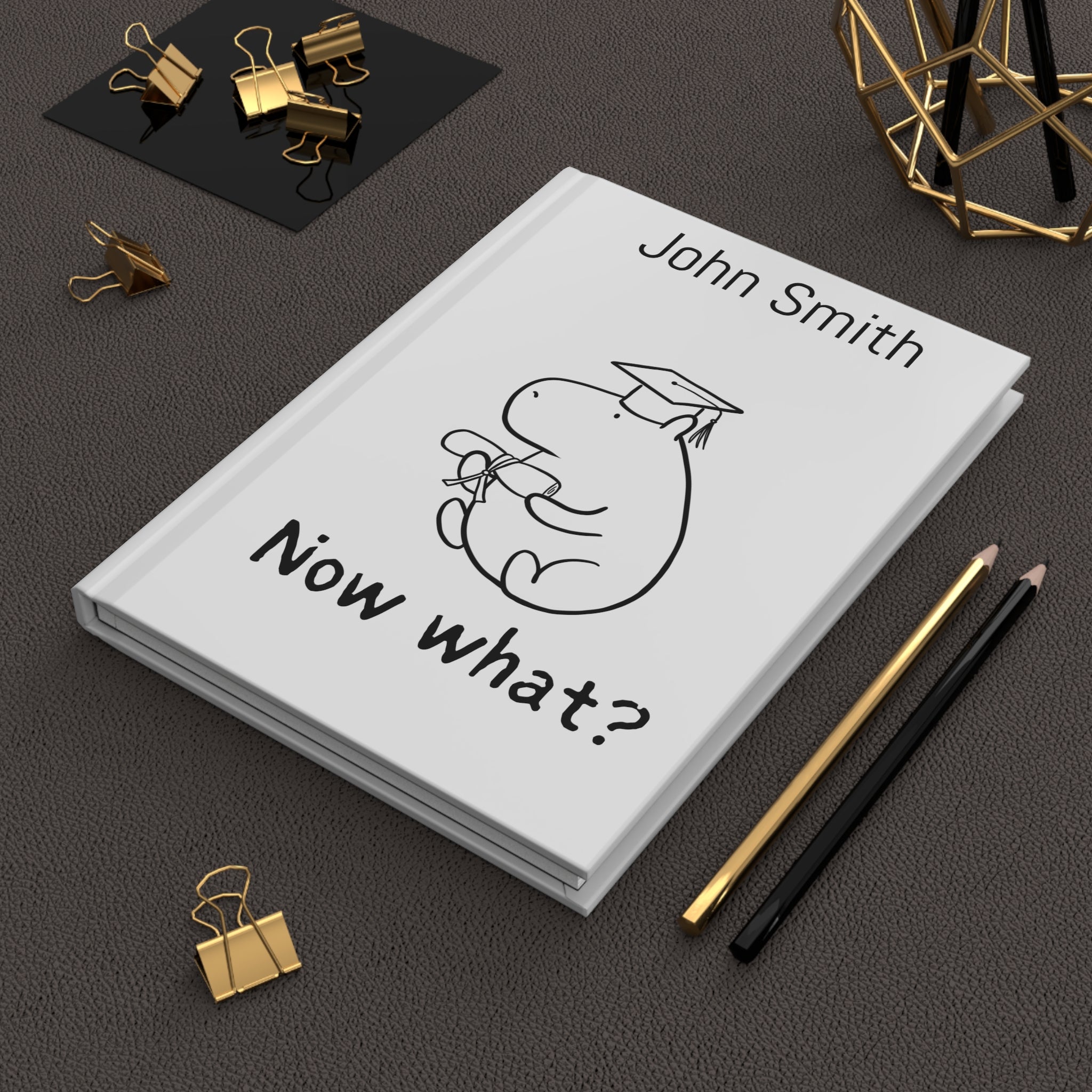 Now What? Personalized Capybara Graduation Journal