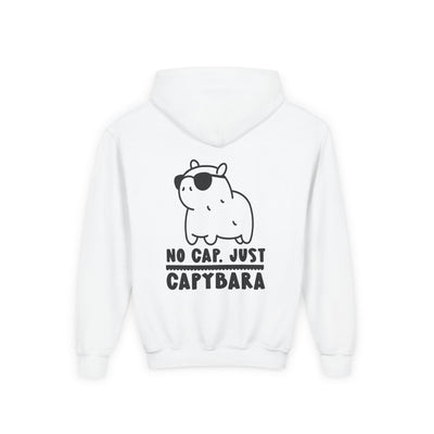 Kawaii Style No Cap, Just Capybara Kids Hoodie