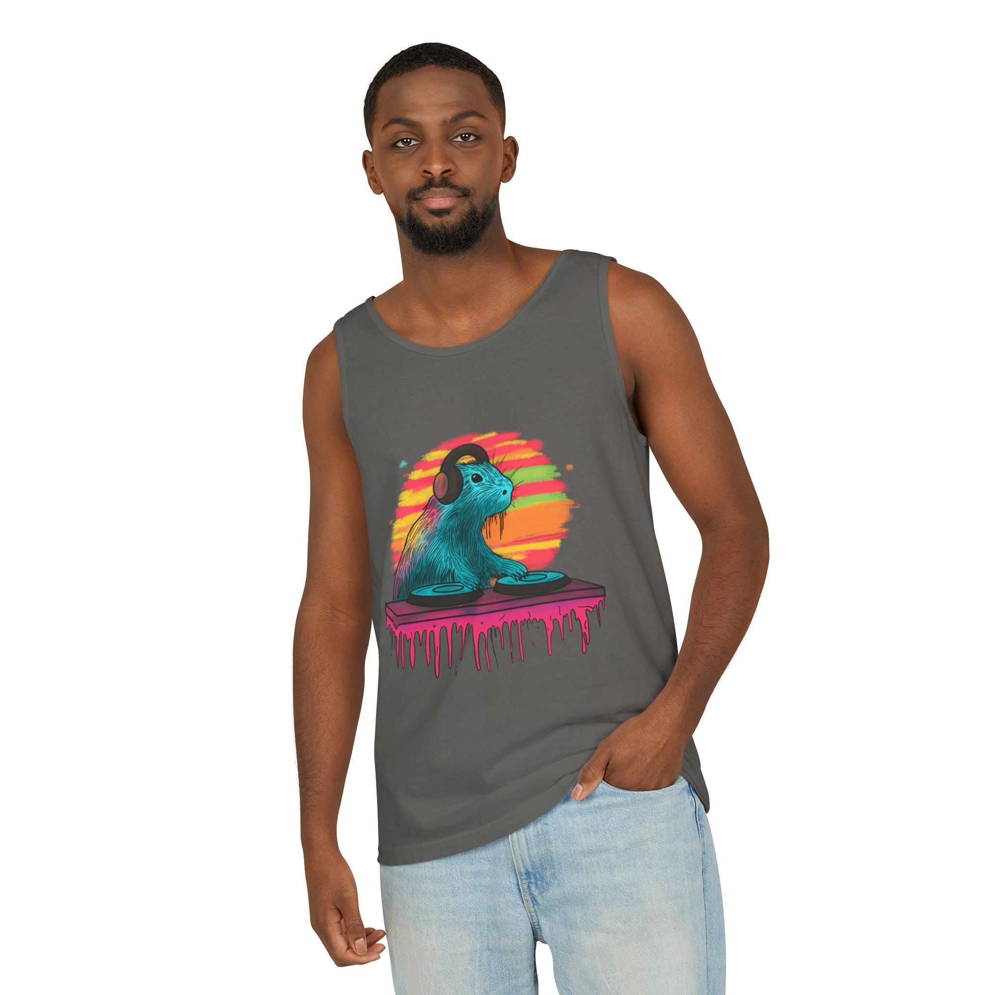 DJ Capybara Retro Music Tank Top
