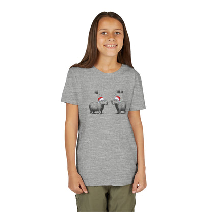 Ho Ho Ho Capybara Kids T-Shirt – The Cutest Kind of Unbothered