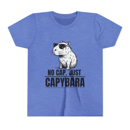 No Cap.  Just Capybara - Unisex Youth Tee