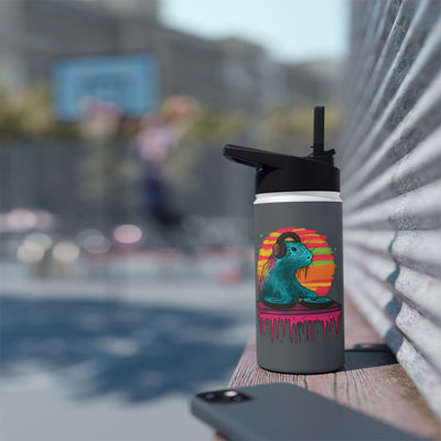 Personalized DJ Capybara Kids Water Bottle