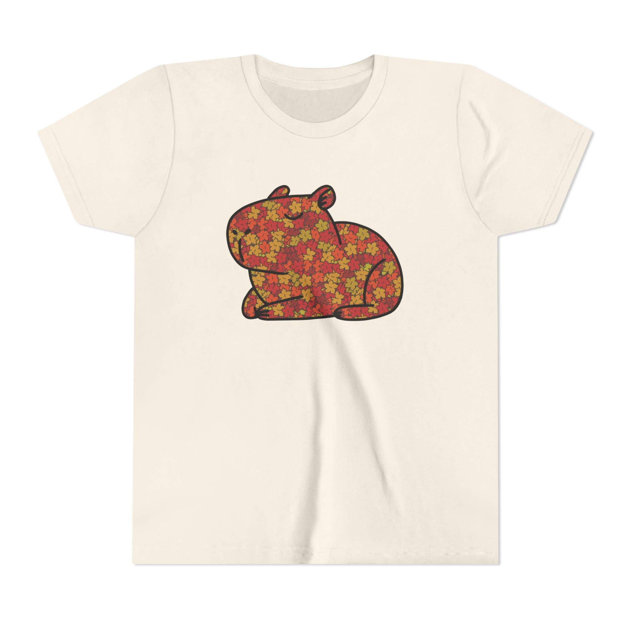 Fall Leaves Capybara Youth Tee