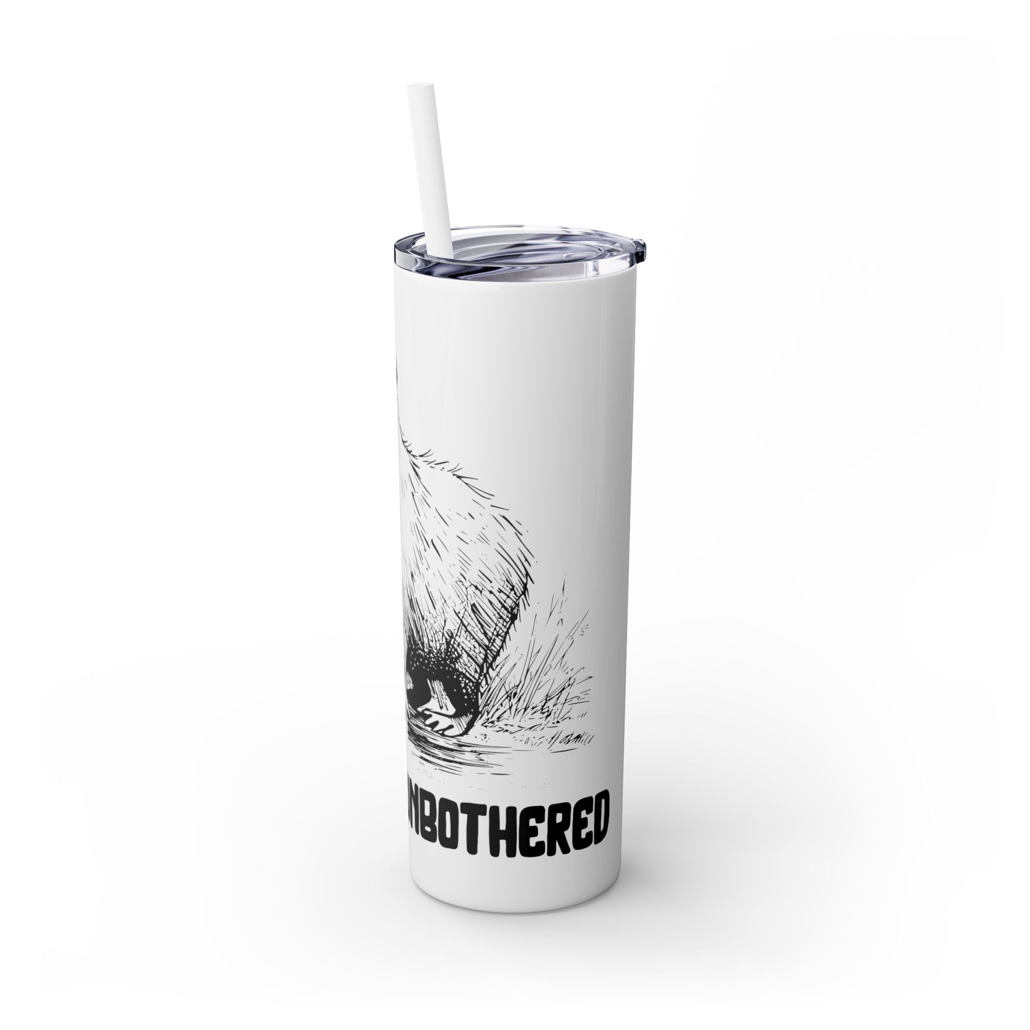This Is Me Unbothered – Capybara Coffee Skinny Tumbler