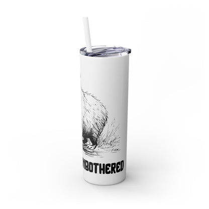 This Is Me Unbothered – Capybara Coffee Skinny Tumbler