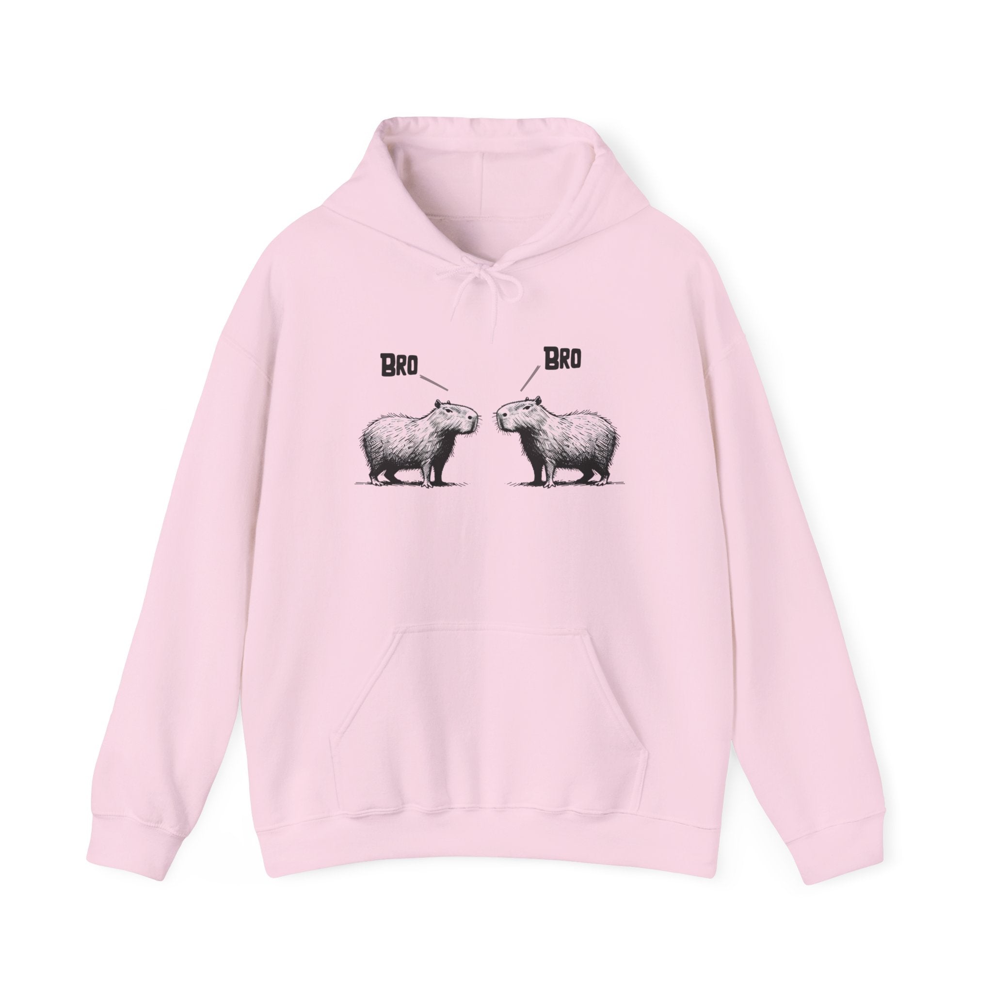 Bro Bro Sweatshirt – Classic Fit Gildan Crewneck – Funny Capybara Design for Kids & Adults
