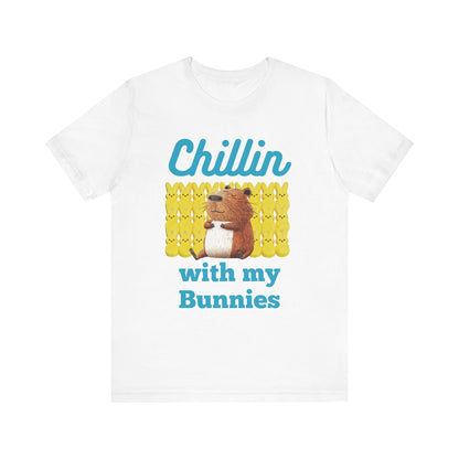 Chillin with my Bunnies - Unisex Jersey Tee (ADULT)