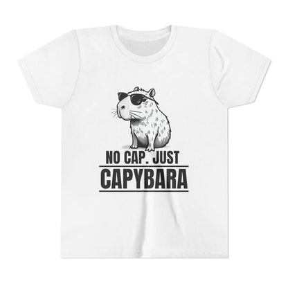 No Cap.  Just Capybara - Unisex Youth Tee
