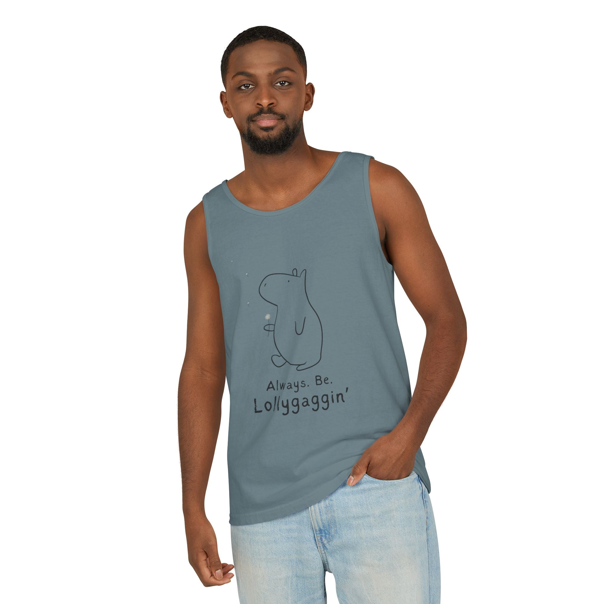 Always Be Lollygaggin' Capybara Premium Tank Top