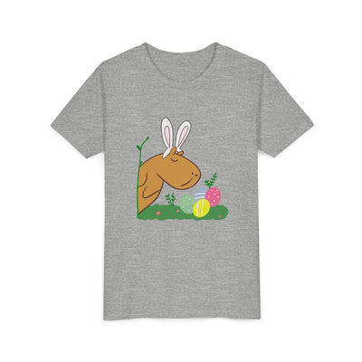 Cute Easter Capybara Bunny Shirt for Kids – Spring Animal Graphic Tee