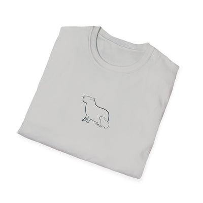 Minimalist Capybara Shirt – Mom & Baby Walk Tee