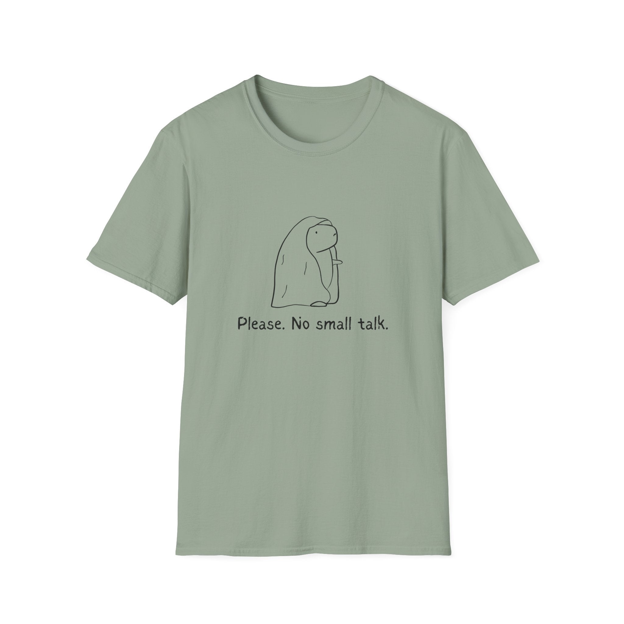 Funny Introvert Tee - "Please.  No Small Talk." Capybara Shirt