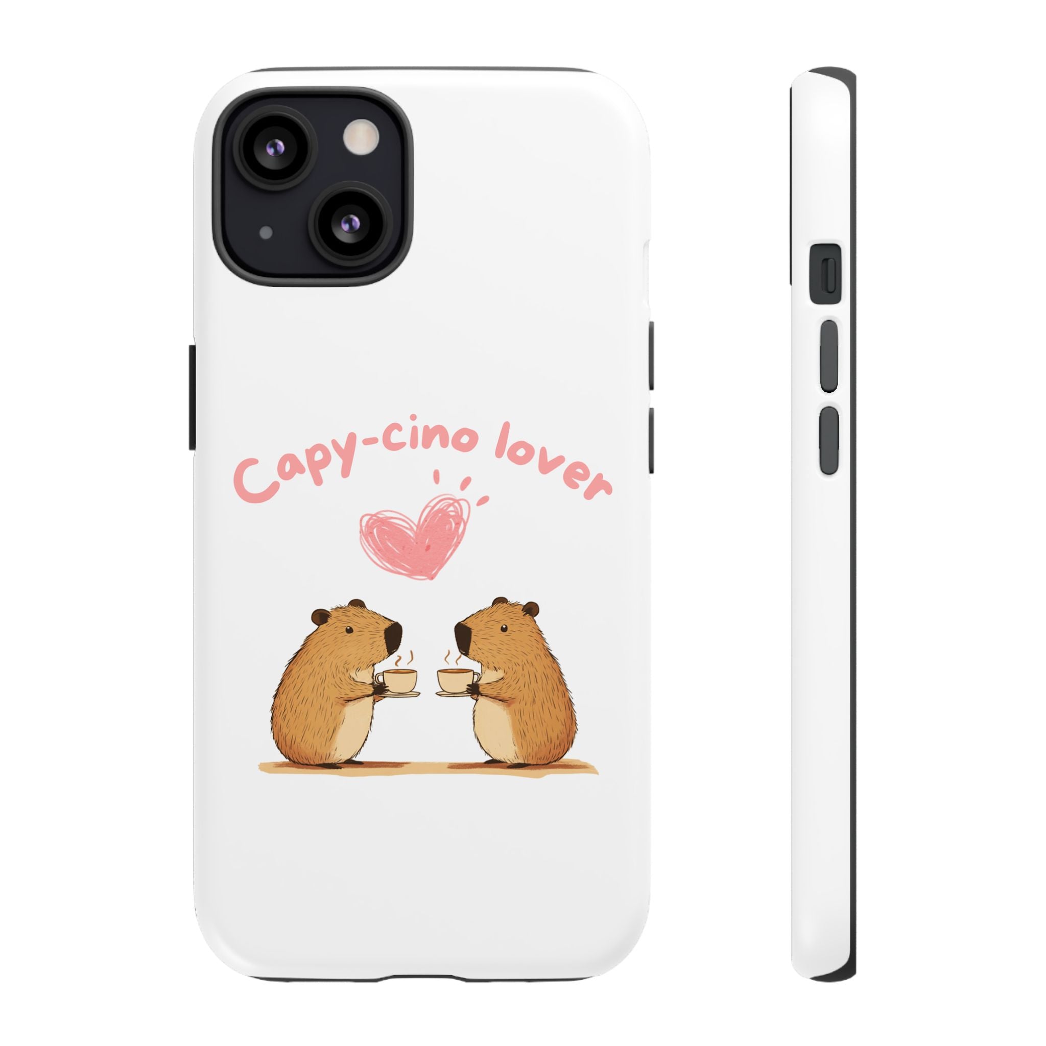 Cute Capybara Phone Case  (Capy-cino Lover Series)