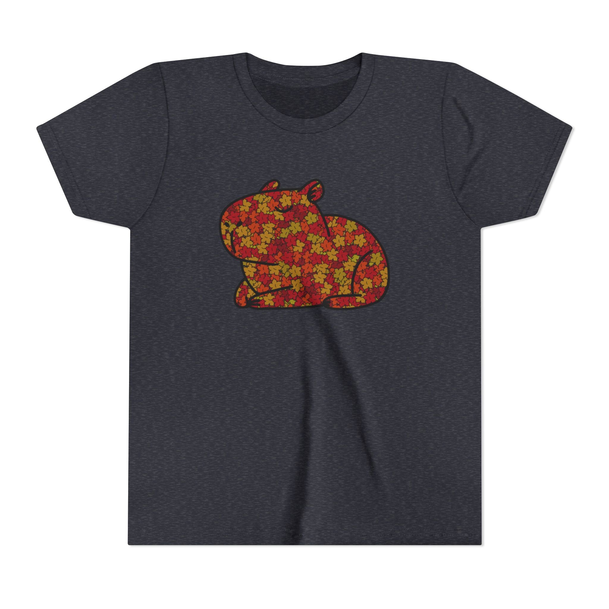 Fall Leaves Capybara Youth Tee