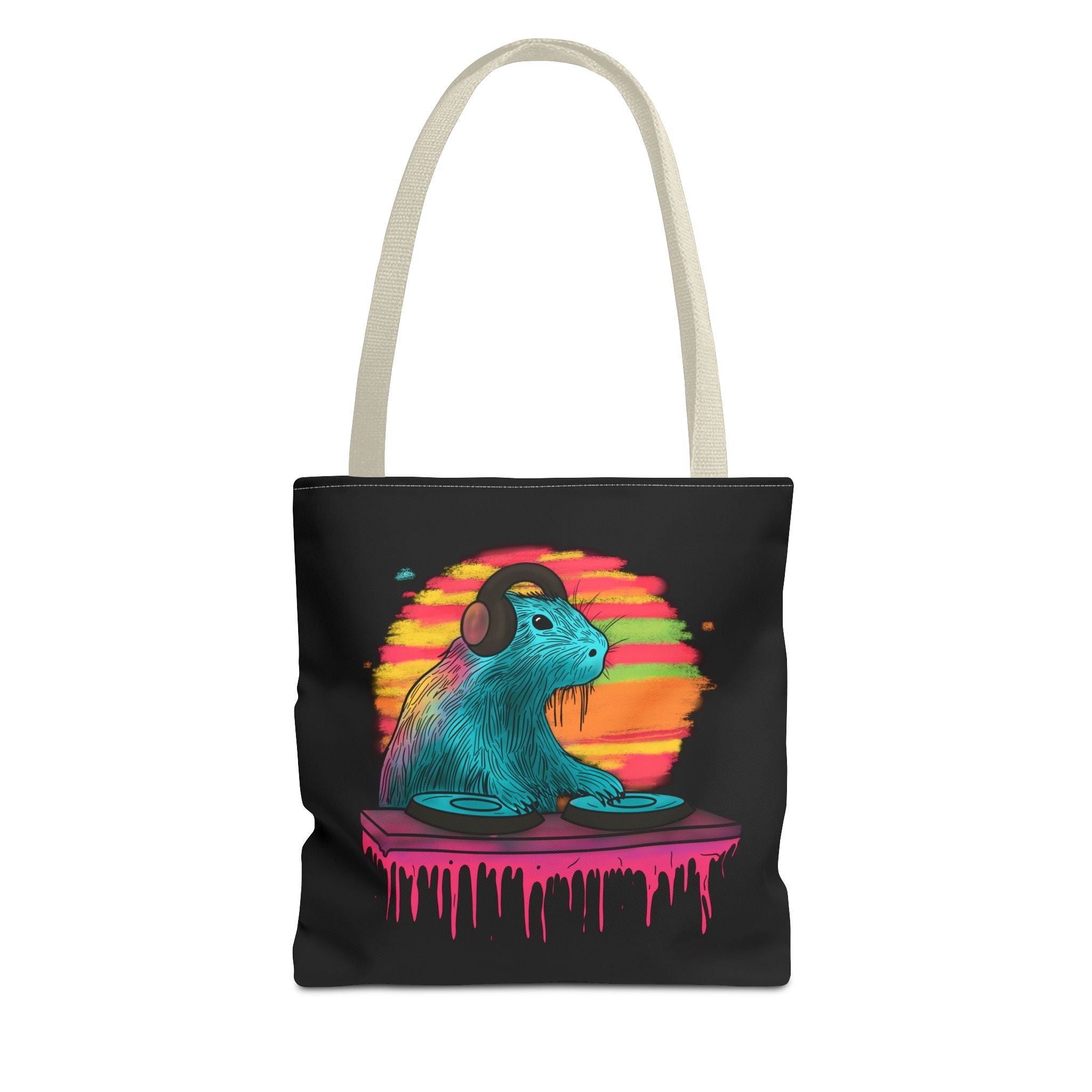 DJ Capybara Music Lover Canvas Tote Bag