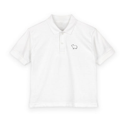 Kids Capybara Polo Shirt – Embroidered Minimalist Capybara Polo for Boys & Girls