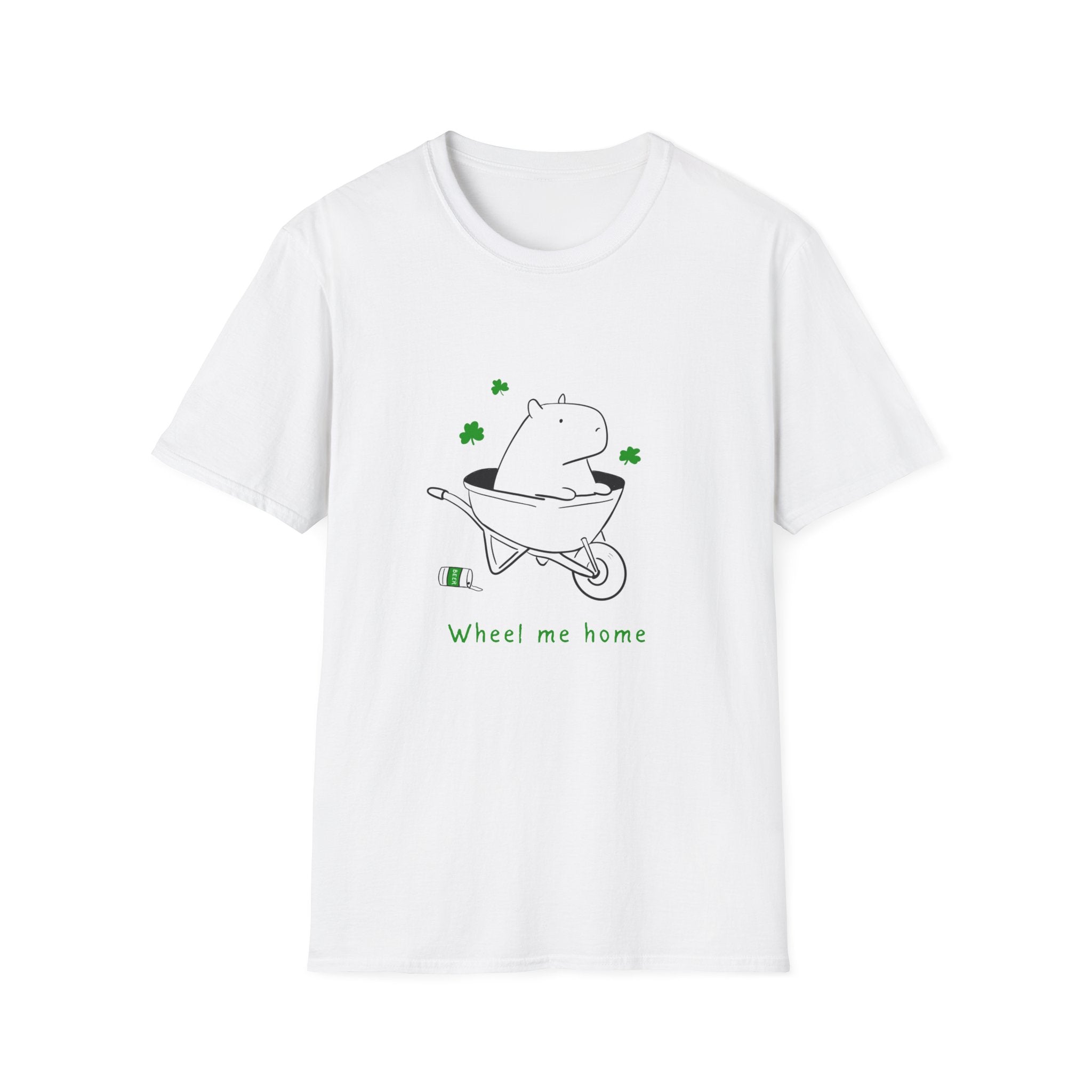 Capybara St Patricks Day t-shirt design - detail view