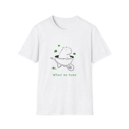 Capybara St Patricks Day t-shirt design - detail view