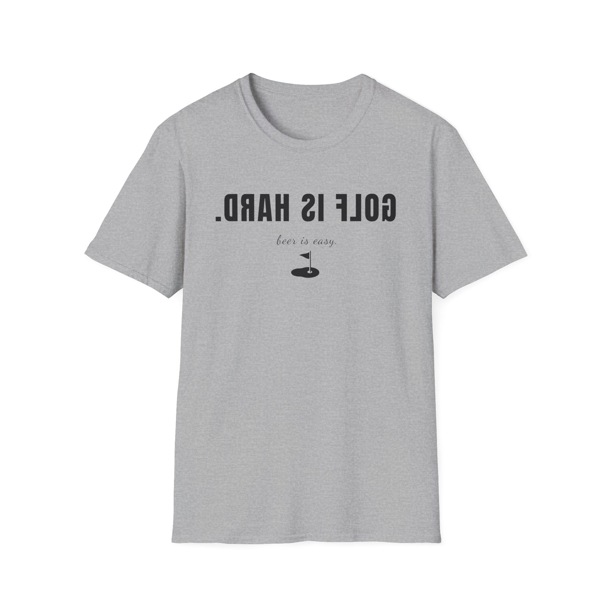 Backwards 'Golf is Hard' - Unisex Softstyle Tee