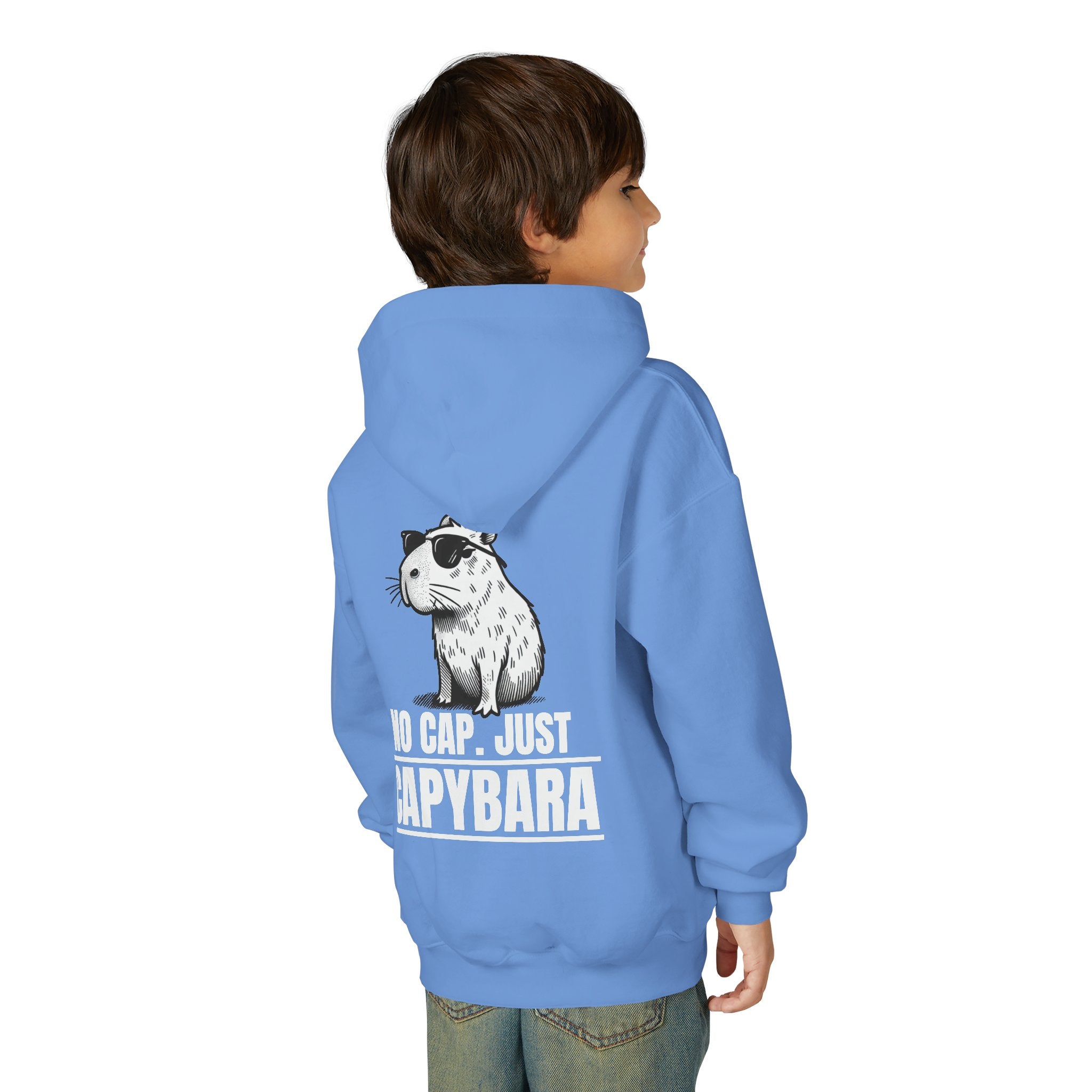 No Cap, Just Capybara Kids Hoodie