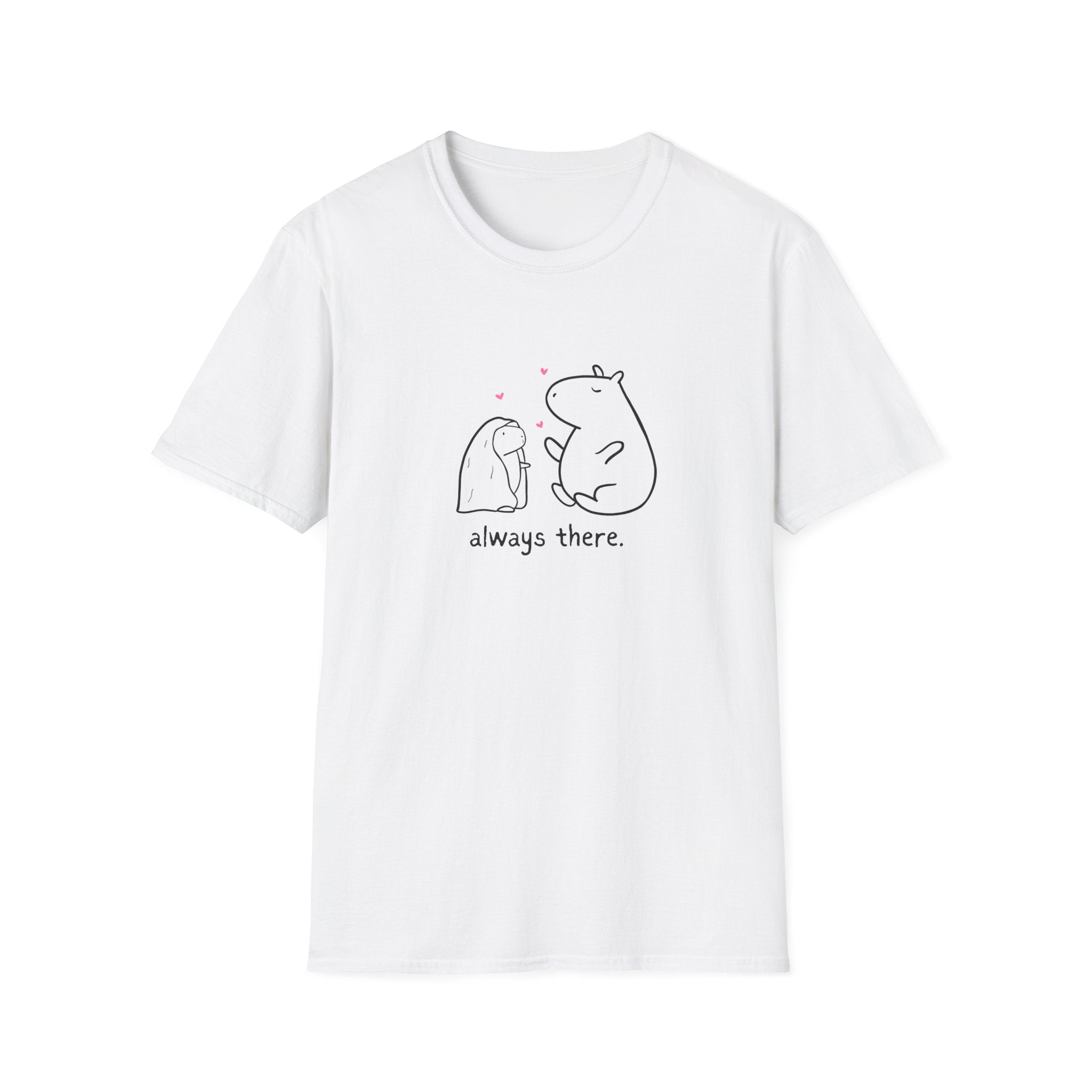"Always There" Mom Softstyle Adult Tee – Capybara